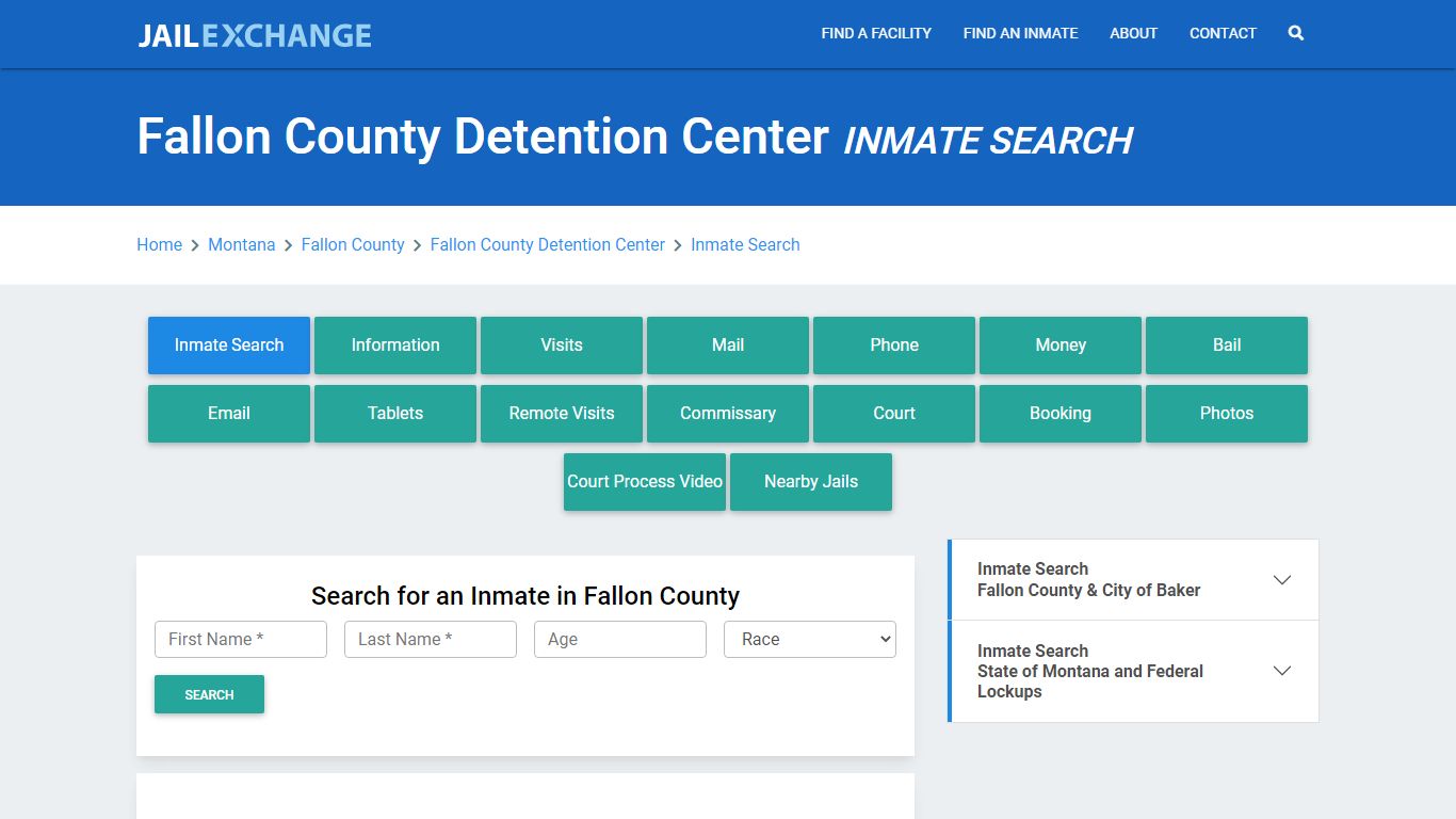 Fallon County Detention Center Inmate Search - Jail Exchange