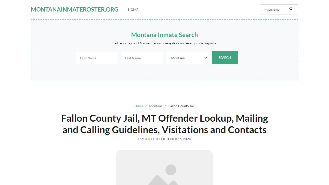 Fallon County Jail, MT: Inmate Search Options, Visitations, Contacts